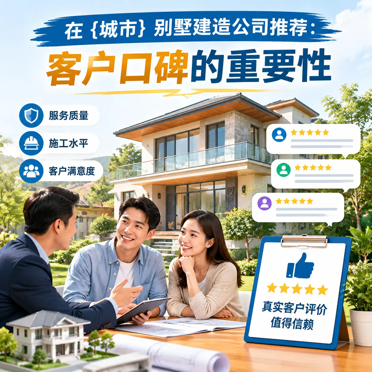 在 钟山 别墅建造公司推荐:客户口碑的重要性