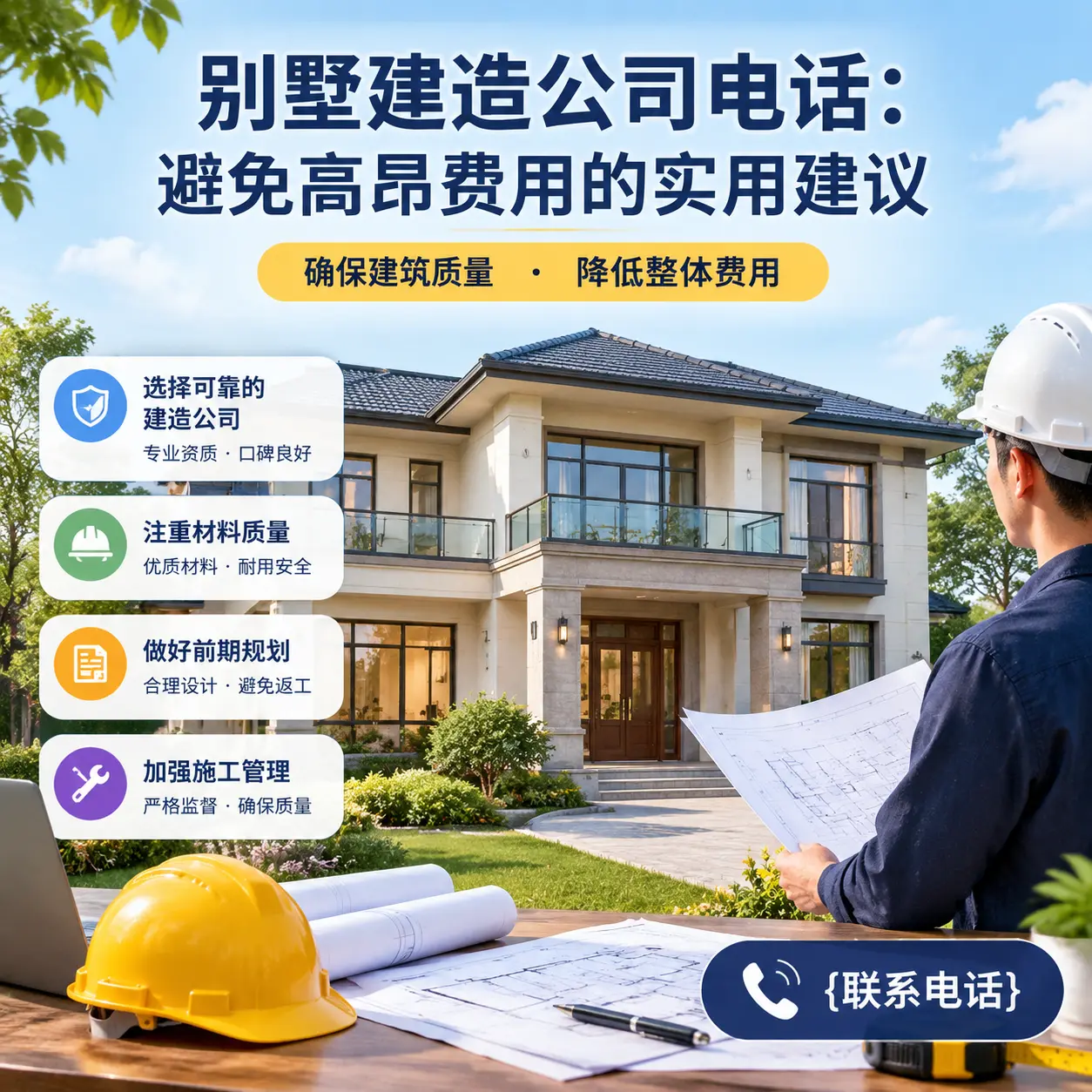 钟山别墅建造公司电话:避免高昂费用的实用建议
