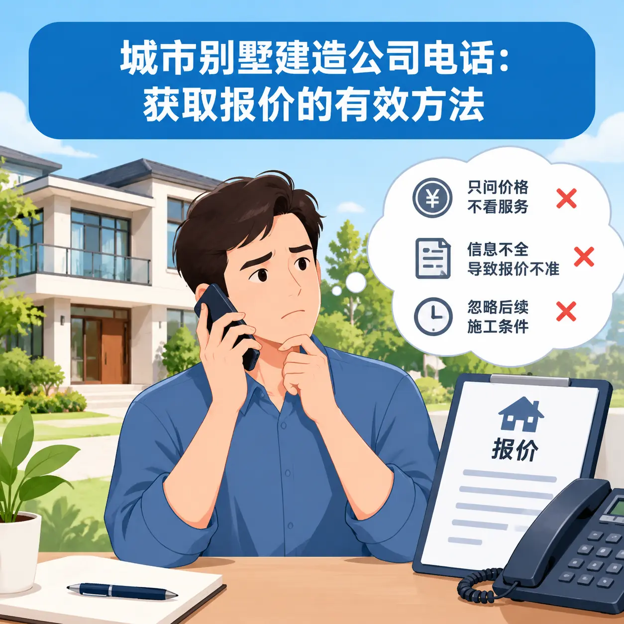 钟山别墅建造公司电话：获取报价的有效方法